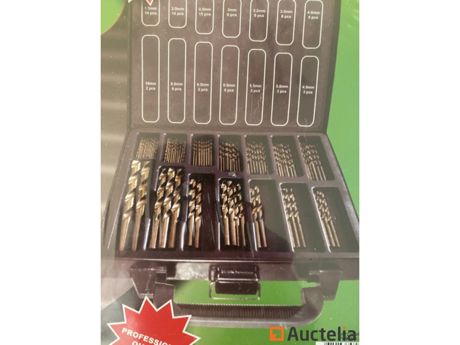 Piece Hss Drill Bits Set With Cobalt Coating Hand Tools Auctelia Com