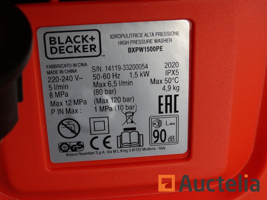 Black & Decker BXPW1500PE specifications