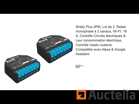 2 single-phase relays with 2 channels SHELLY Plus 2PM - Electricity 