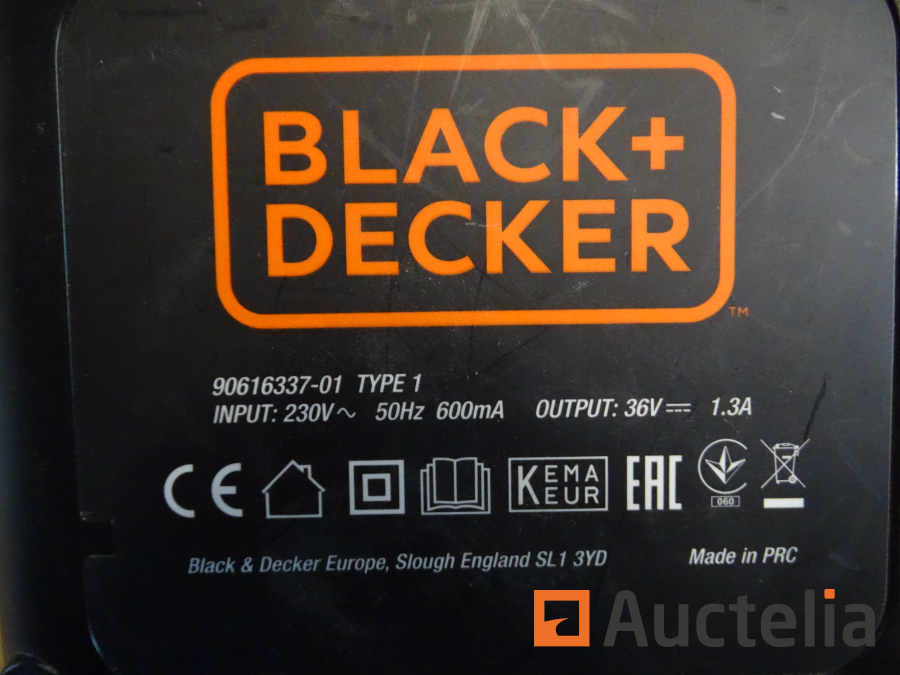 Battery charger BLACK DECKER 36 v Hand tools auctelia