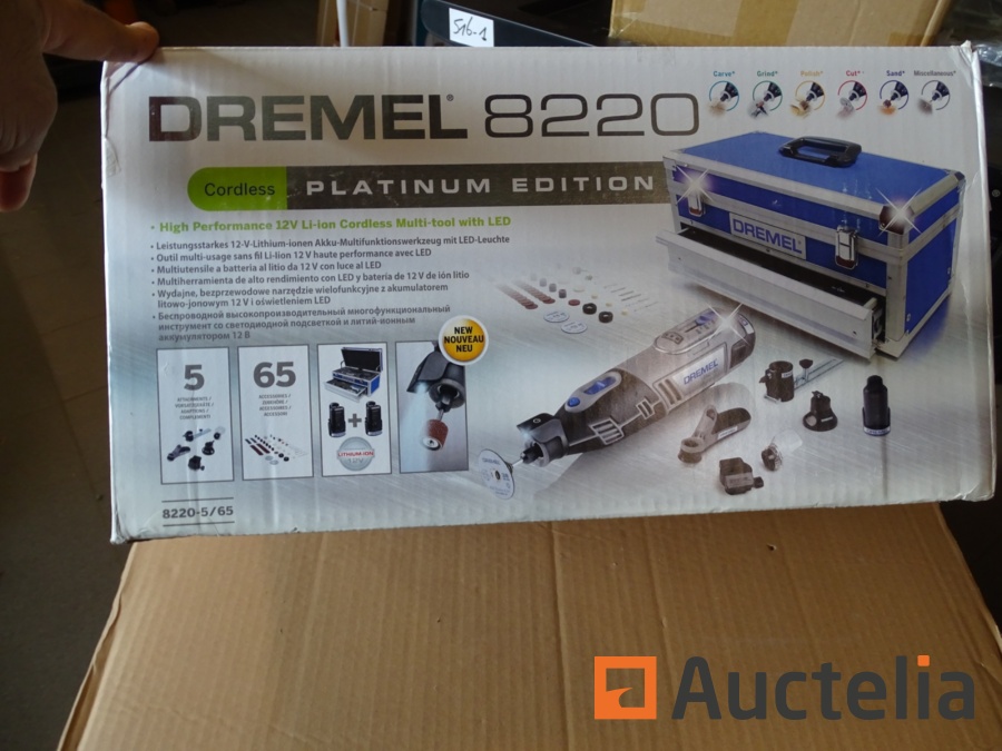Dremel 8220 Platinum Editie - Set outil multifonction Li-Ion 12V