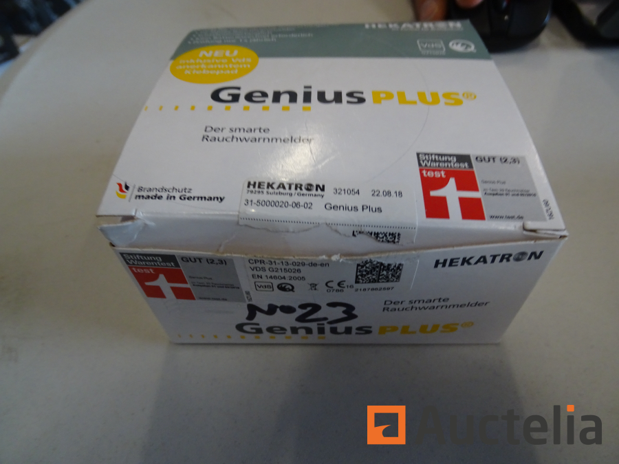 Hekatron Genius Plus X Edition 2021 - Smoke detector including radio module  - 1 pack -  Exclusice - multilingual