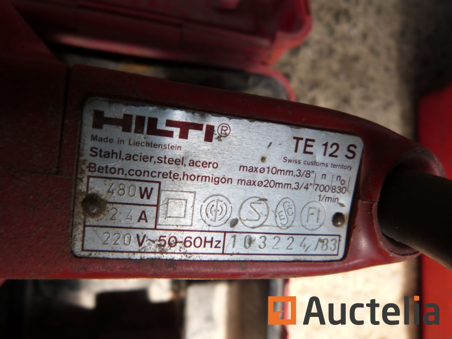 Hilti te12s deals hammer drill