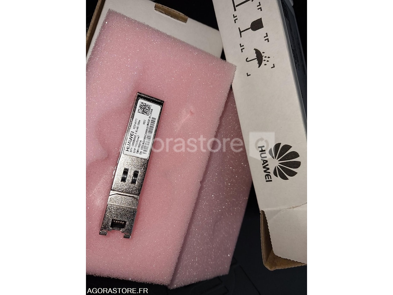 SET of 2 RJ45 SFP Fiber Receiver Transceiver Modules used at auction ...