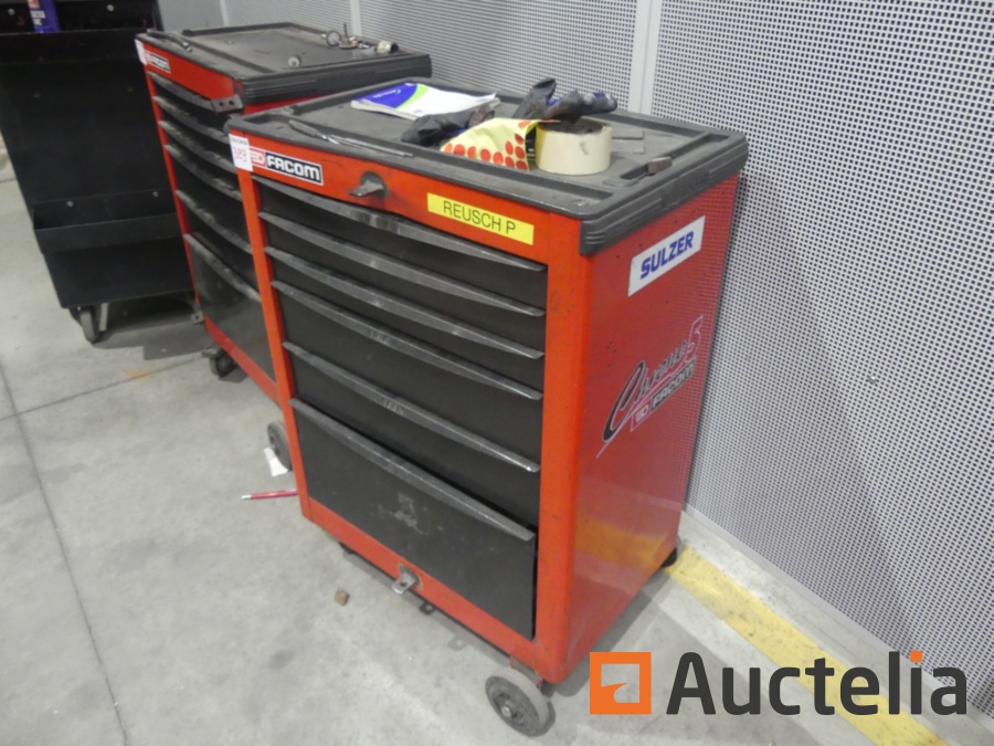 Tool trolley with Facom Chrono 5 content - Garage - Workshop tool trol ...