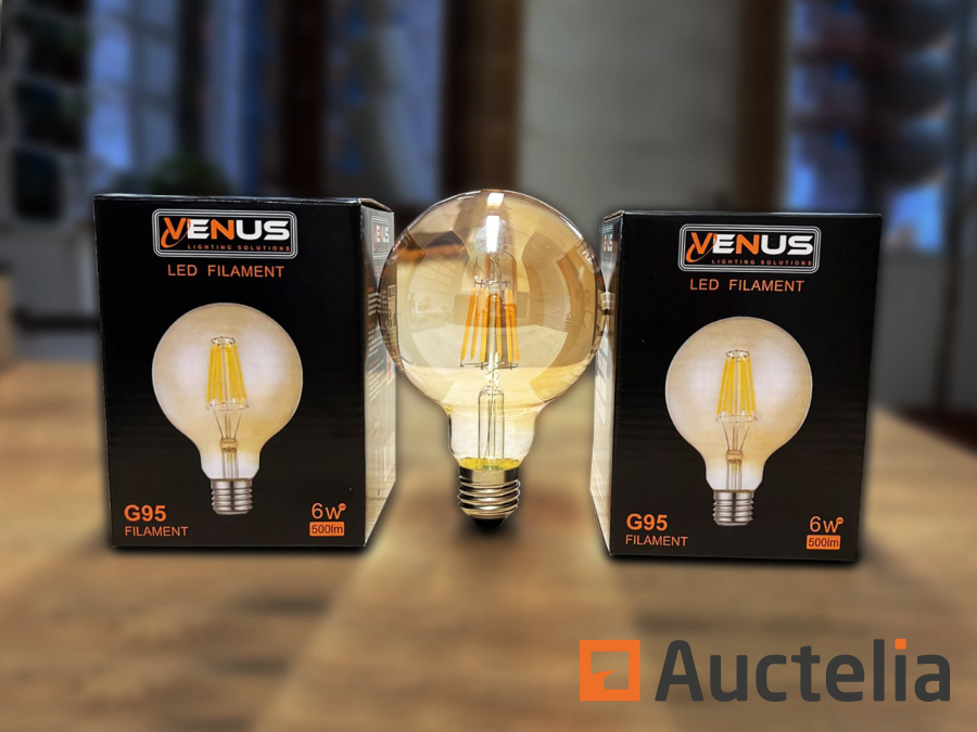 AMPOULE LED DROIT DIMMABLE AMBRE G95