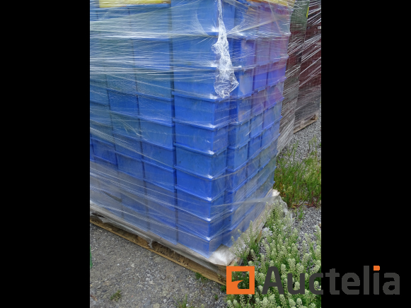 5 Bacs de rangement plastique emboitable - Manutention & Stockage