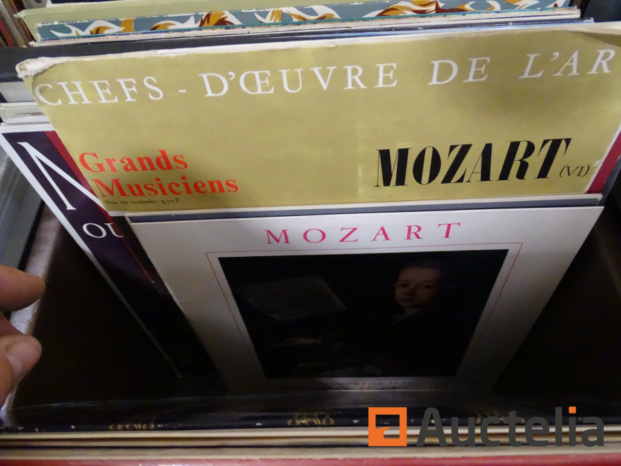 Disque 33 tours-livre Mozart Chefs d'oeuvre de l'Art