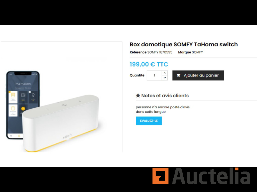 Tahoma Switch Box Domotique SOMFY