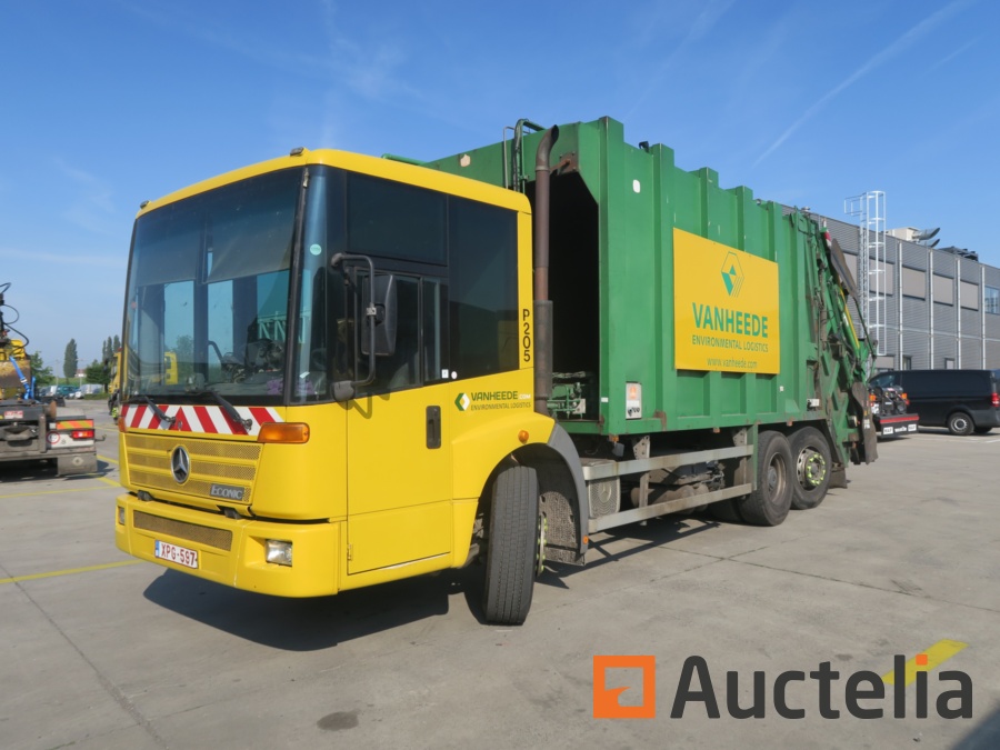 Camion poubelle Mercedes E 2628 L/6x2*4 (2002 - 776437 km) P205 d ...