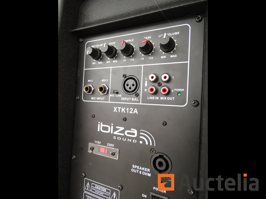Enceinte sono active IBIZA SOUND XTK12A - Commerces - Installation son 