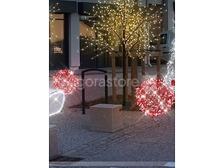 Lot de 5 sphères lumineuses LED Citylum pour illuminations de Noël (3 x 100 cm et 2 x 60 cm) (photo 2)