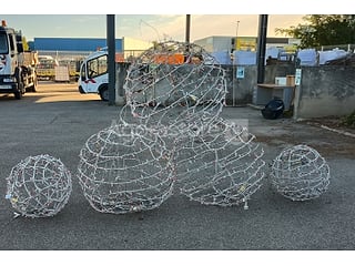 Lot de 5 sphères lumineuses LED Citylum pour illuminations de Noël (3 x 100 cm et 2 x 60 cm)