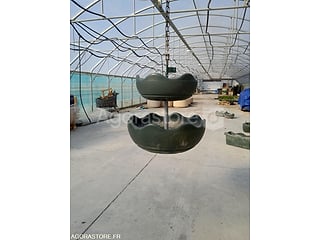 Jardinières suspendues rondes double diamètre 80cm/60cm