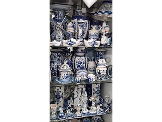 LOT 80 PIÈCES - Collection Faïence Delft Bleu Hollande Vintage - Vases, Pots,…..