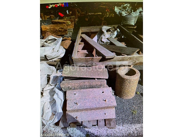 Bordures berlingot granit, Lot de cinq