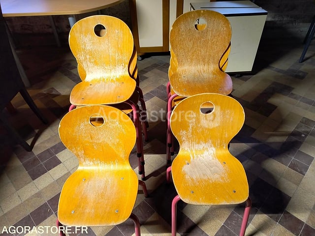Lot de 20 chaises enfants