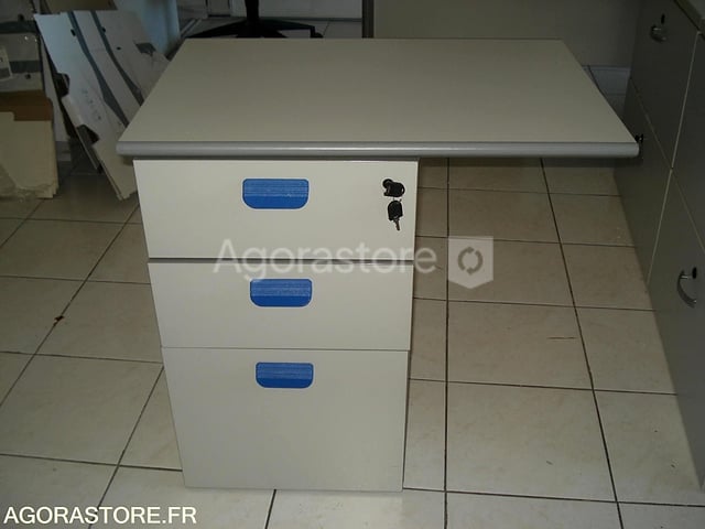 Rallonge de bureau avec caisson 3 tiroirs intégrés