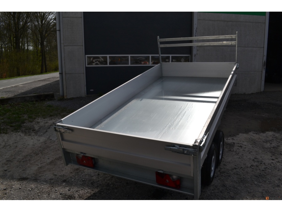 REMORQUE DOUBLE ESSIEUX BENNE ALU 300x150cm 750kg - Transport 