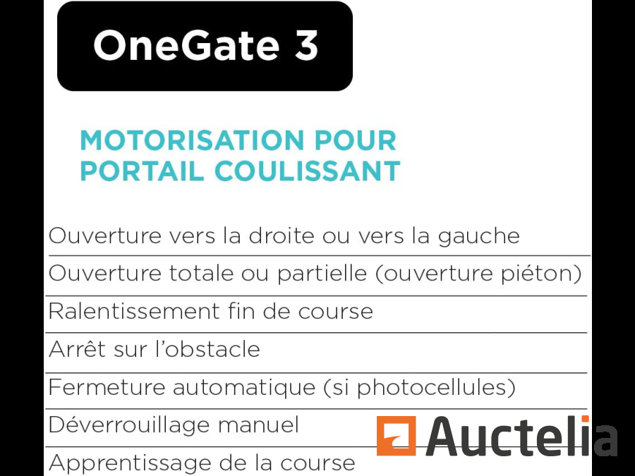 SCS SENTINEL Kit automatisme pour portail coulissant - OneGate 3 pas cher 