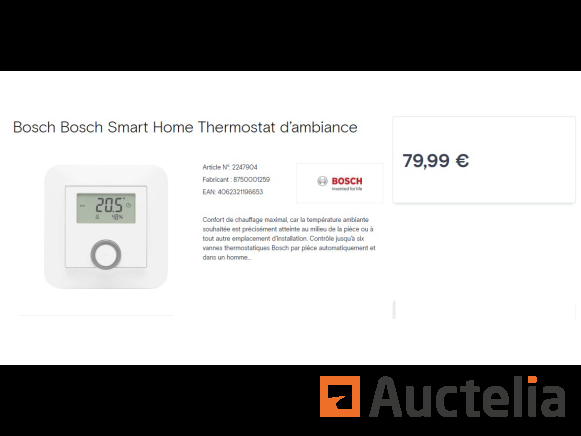 Thermostat d'ambiance BOSCH Smart Home - Chauffage 