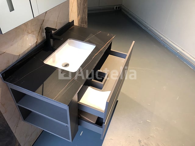 1-persoons badkamermeubel 100 cm wit - Incl. kraan – foto 7 – kavel bij Auctelia, Tholen