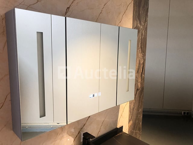 1-persoons badkamermeubel 100 cm wit - Incl. kraan – foto 4 – kavel bij Auctelia, Tholen