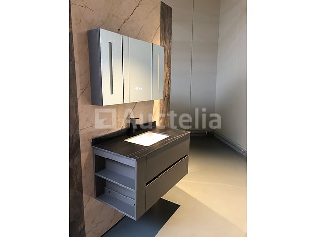 1-persoons badkamermeubel 100 cm wit - Incl. kraan – foto 2 – kavel bij Auctelia, Tholen