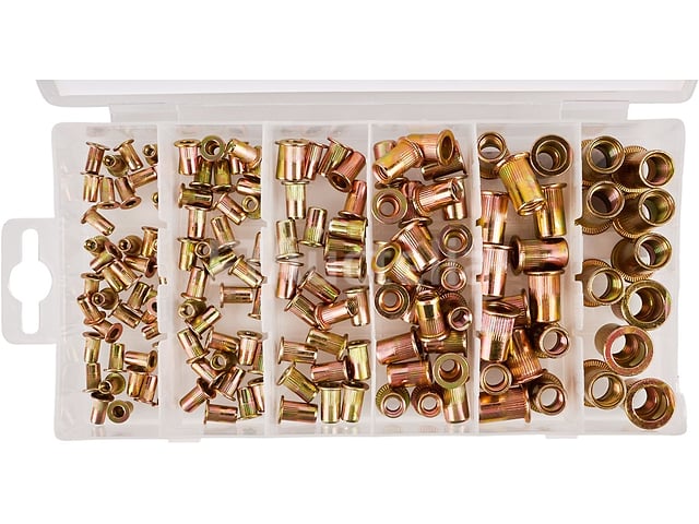 10 sets van 150 geklonken stalen moeren M3-M10 KRAFT&DELE – foto 4 – kavel bij Auctelia, Aye