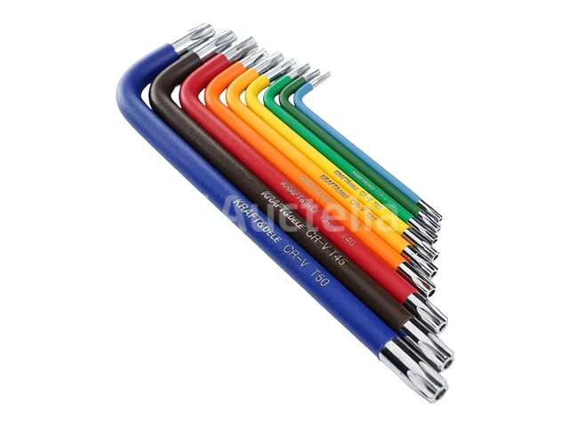10 sets van 9 KRAFT&DELE T10-T50 Torx-sleutels – foto 3 – kavel bij Auctelia, Aye