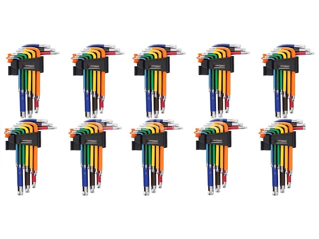10 sets van 9 KRAFT&DELE T10-T50 Torx-sleutels – kavel bij Auctelia, Aye