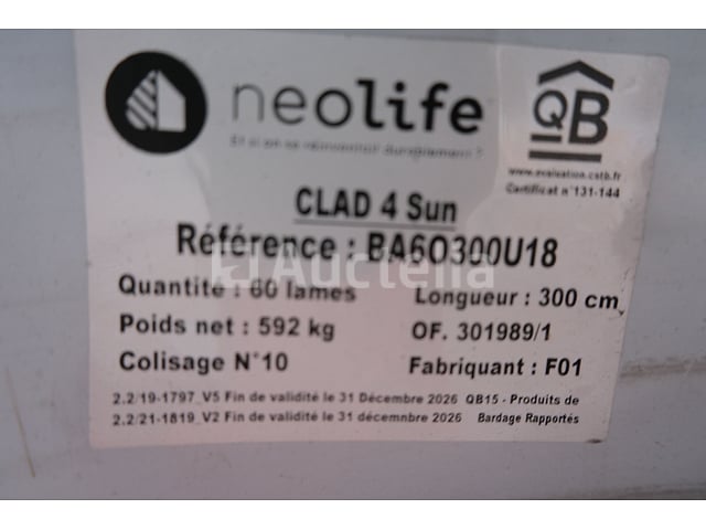 120 Neolife Clad 4 Sun composiet bekledingsprofielen – foto 5 – kavel bij Auctelia, Liège