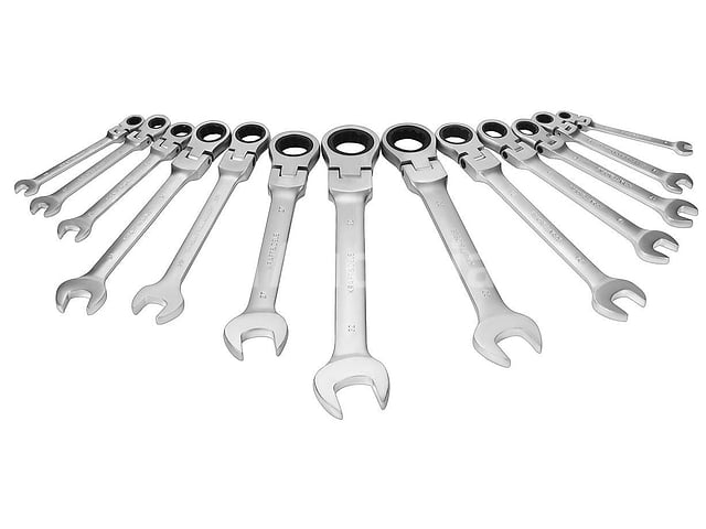 13 ratelcombinatiesleutels 8-32 mm – foto 3 – kavel bij Auctelia, Aye