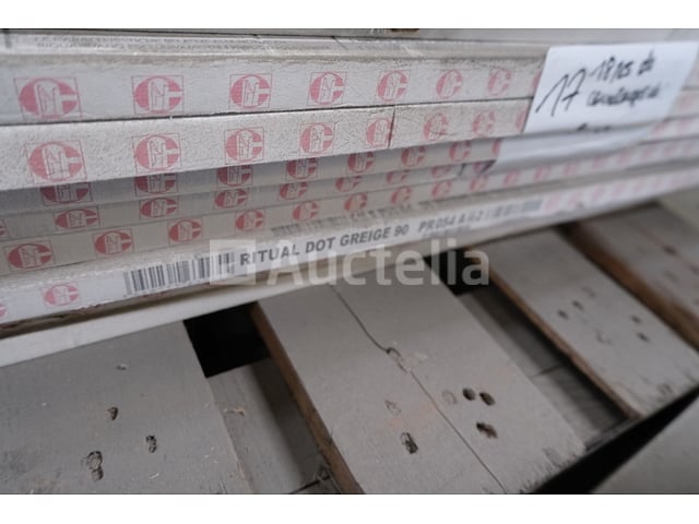 18 tegels 90x90 Ritueel Stip Greige 90 – foto 5 – kavel bij Auctelia, Paliseul
