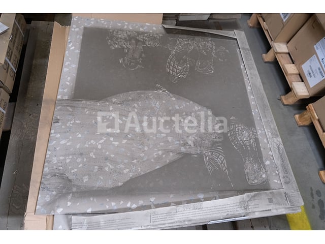 18 tegels 90x90 Ritueel Stip Greige 90 – foto 2 – kavel bij Auctelia, Paliseul