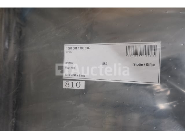 2 Binnendeuren van glas – foto 3 – kavel bij Auctelia, Paliseul