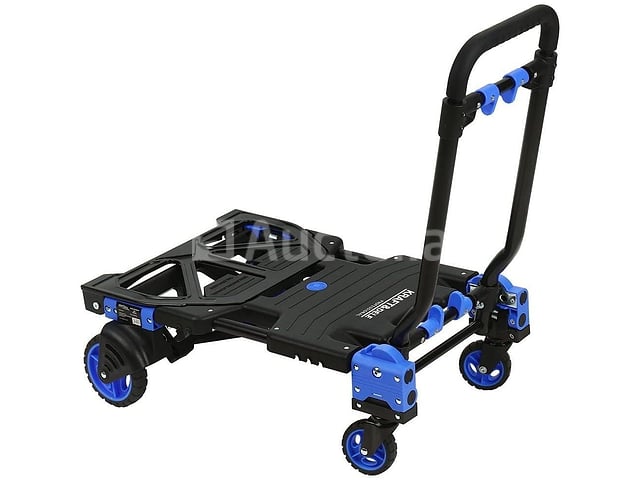 2-in-1 inklapbare transport- en magazijnkar 150 kg KRAFT&DELE – foto 3 – kavel bij Auctelia, Aye