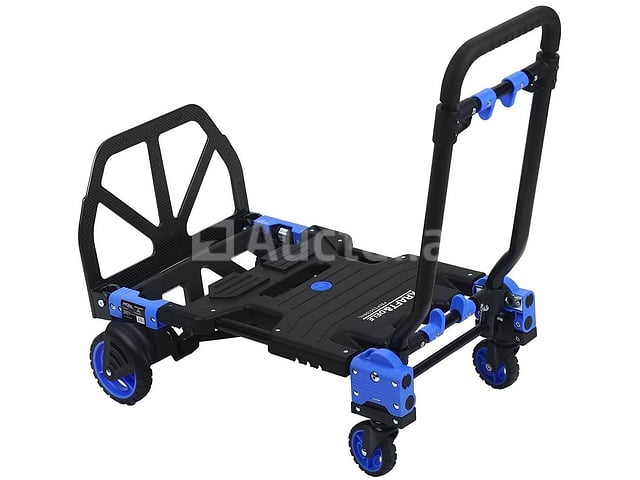 2-in-1 inklapbare transport- en magazijnkar 150 kg KRAFT&DELE – foto 2 – kavel bij Auctelia, Aye