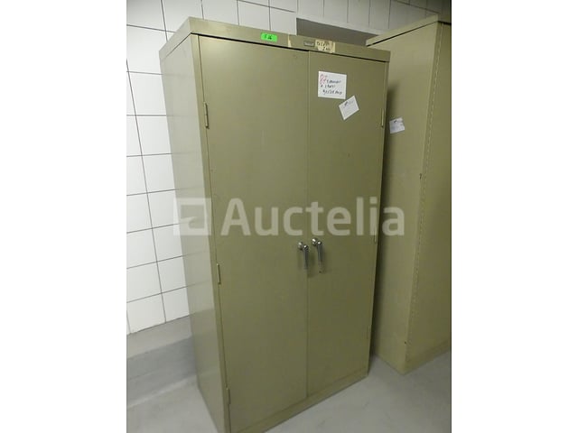 2 metalen kasten 2 deuren – kavel bij Auctelia, Saint-Gilles
