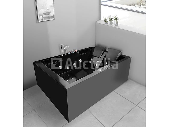 2-Persoons massage bad. Type Kleur ZWART. Rechtse opstelling. Afm.ca. 1700x1200x65 – foto 9 – kavel bij Auctelia, Tholen