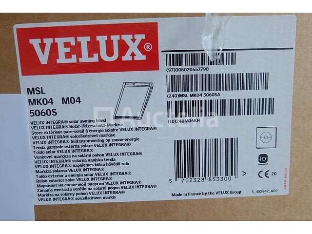 2 Velux dakraamzonnegordijnen – kavel bij Auctelia, Liège