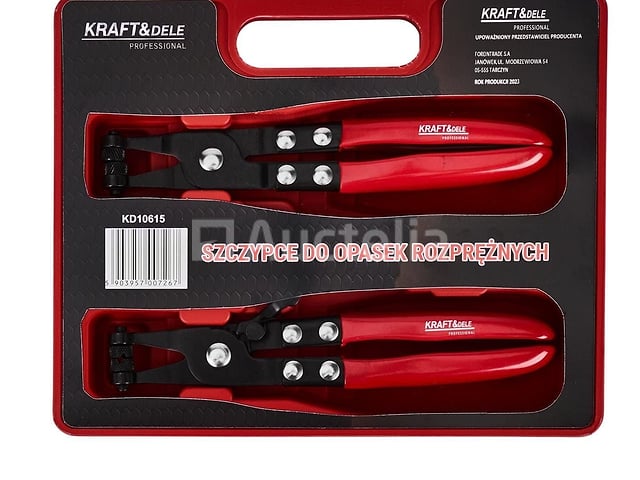 2 x KRAFT&DELE 220 mm expansieriemklemmen – kavel bij Auctelia, Aye