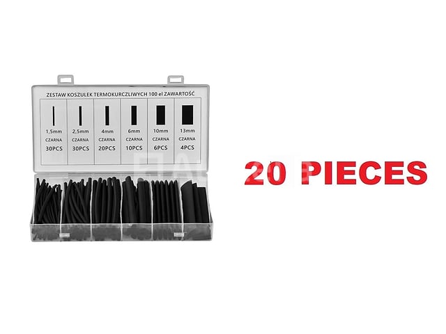 20 sets van 100 KRAFT&DELE krimpbuis – kavel bij Auctelia, Aye