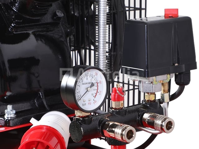 200L 2-zuiger oliecompressor + KRAFT&DELE-separator – foto 3 – kavel bij Auctelia, Aye