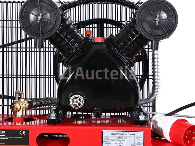 200L 2-zuiger oliecompressor + KRAFT&DELE-separator – foto 2 – kavel bij Auctelia, Aye