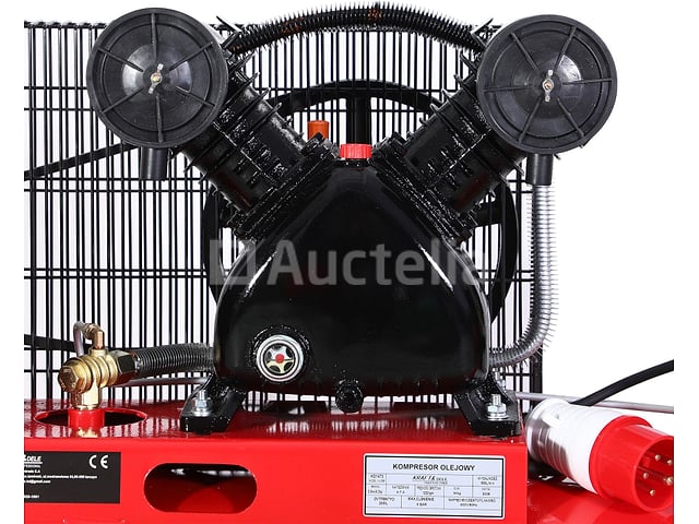 200L 2-zuiger oliecompressor + KRAFT&DELE-separator – foto 2 – kavel bij Auctelia, Aye