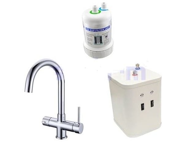 3-in-1 Kokend water kraan - Verchroomd RVS – foto 4 – kavel bij Auctelia, Tholen