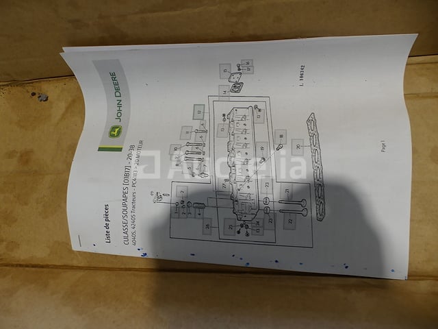 3 John Deere cilinderkoppen – foto 5 – kavel bij Auctelia, Binche