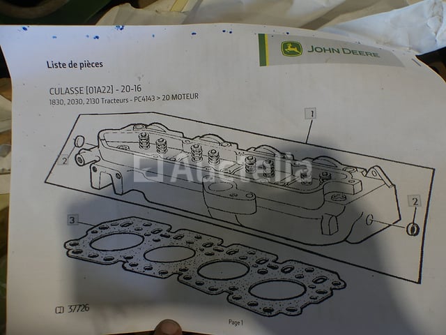3 John Deere cilinderkoppen – foto 5 – kavel bij Auctelia, Binche