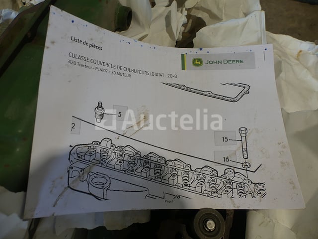 3 John Deere cilinderkoppen – foto 5 – kavel bij Auctelia, Binche